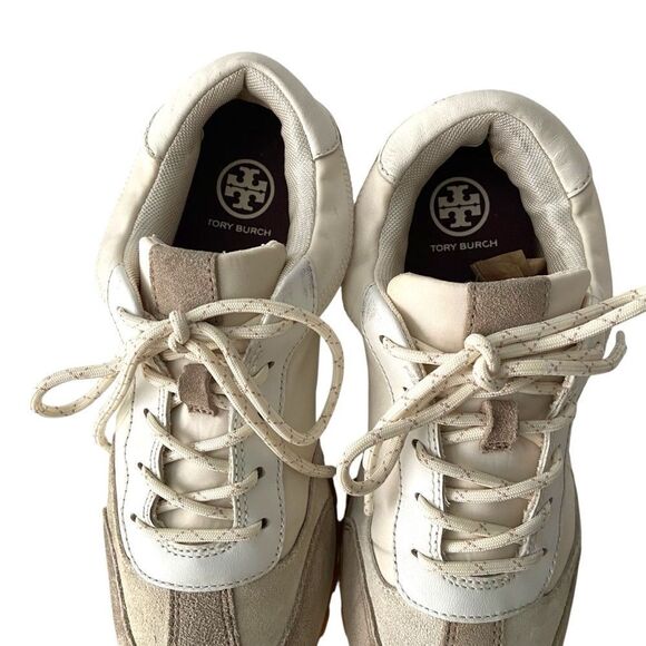 Tory Burch Nylon Colorblock Pattern Sneakers in Size 7.5M - Picture 8 of 15